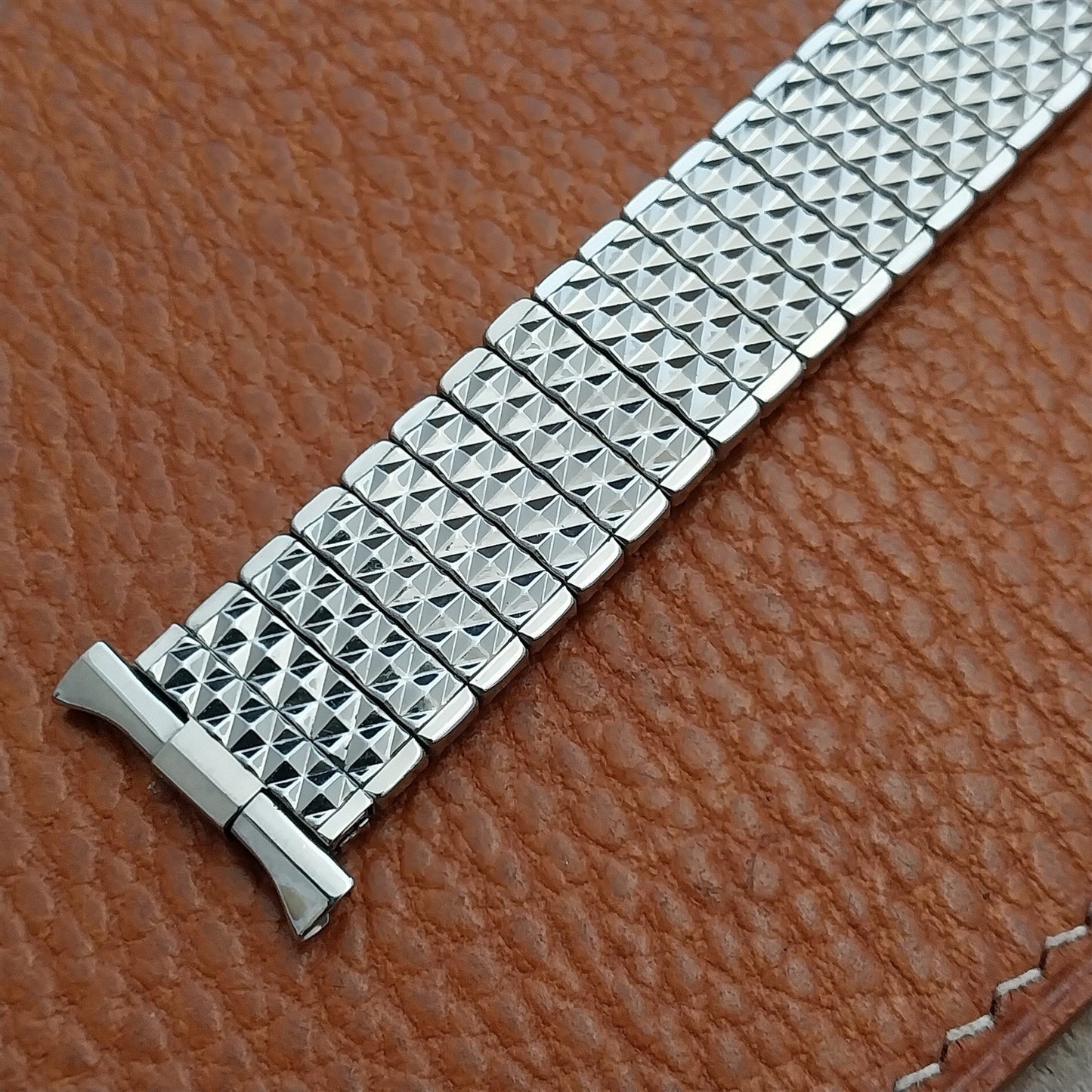 16mm 18mm 19mm Baldwin Stainless Steel Expansion Unused 1960s Vintage Watch Band