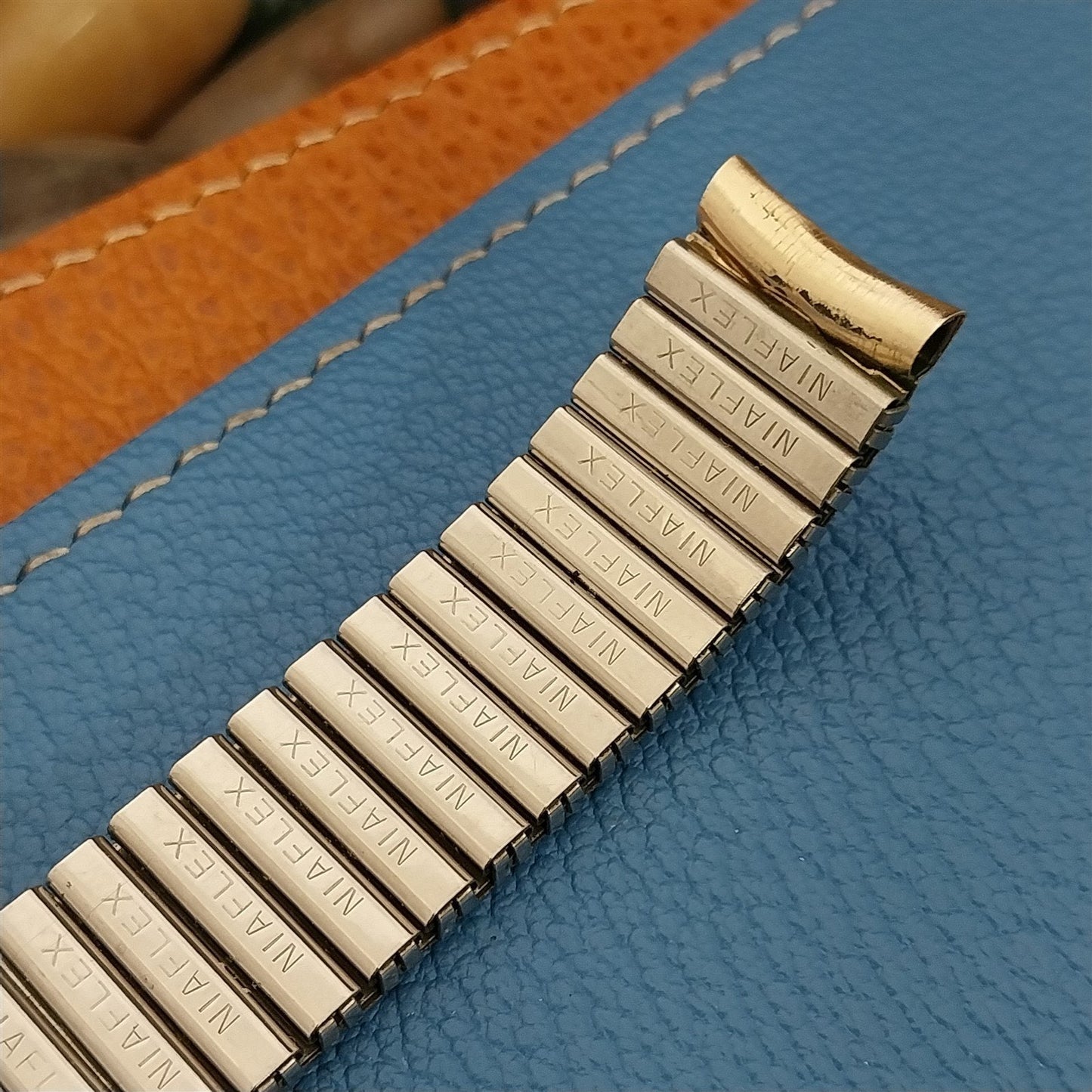 Niaflex Japan Gold-Tone Stretch Expansion 16mm Classic Unused Vintage Watch Band