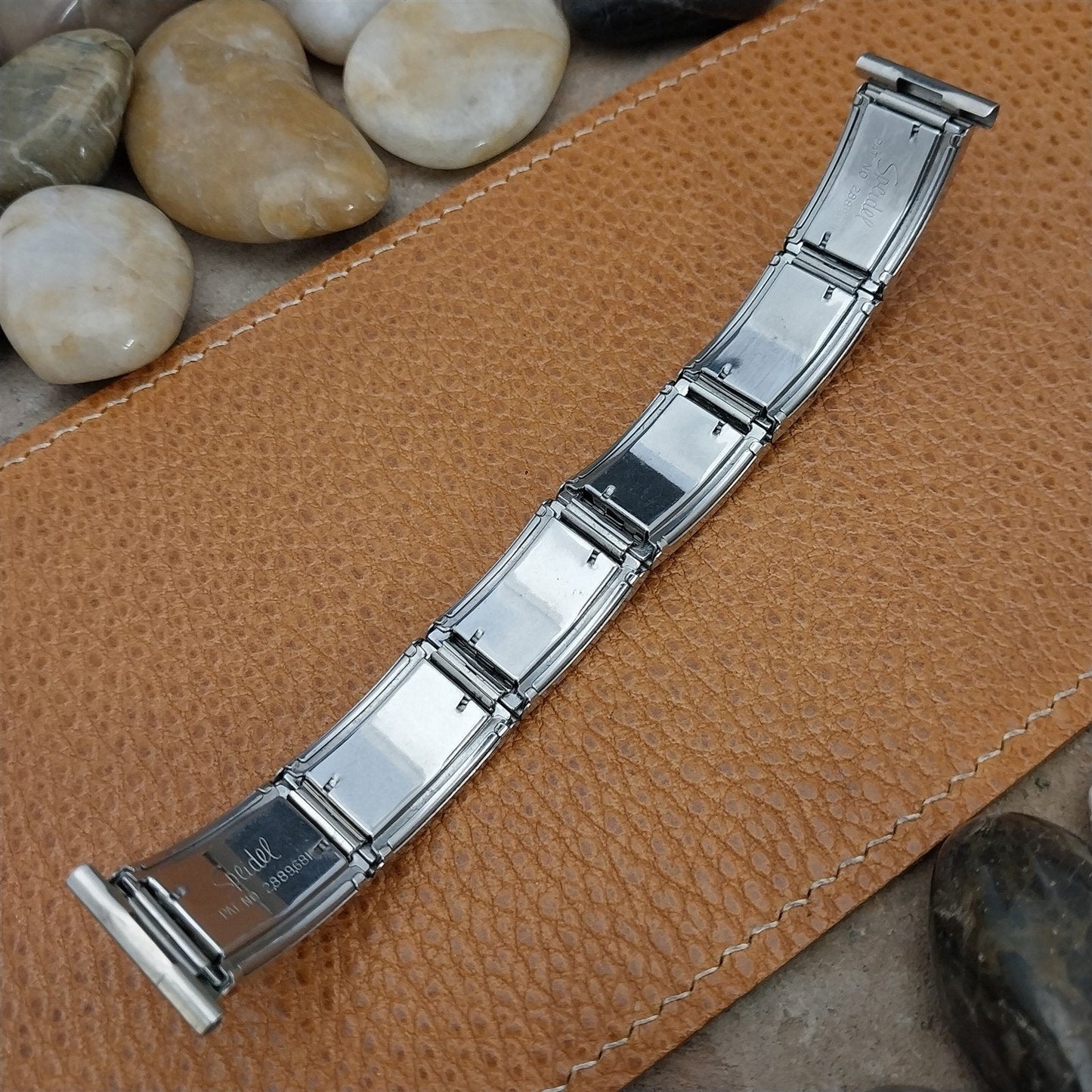 1950s Speidel Stainless Steel & Lizard Classic Unused MCM nos Vintage Watch Band