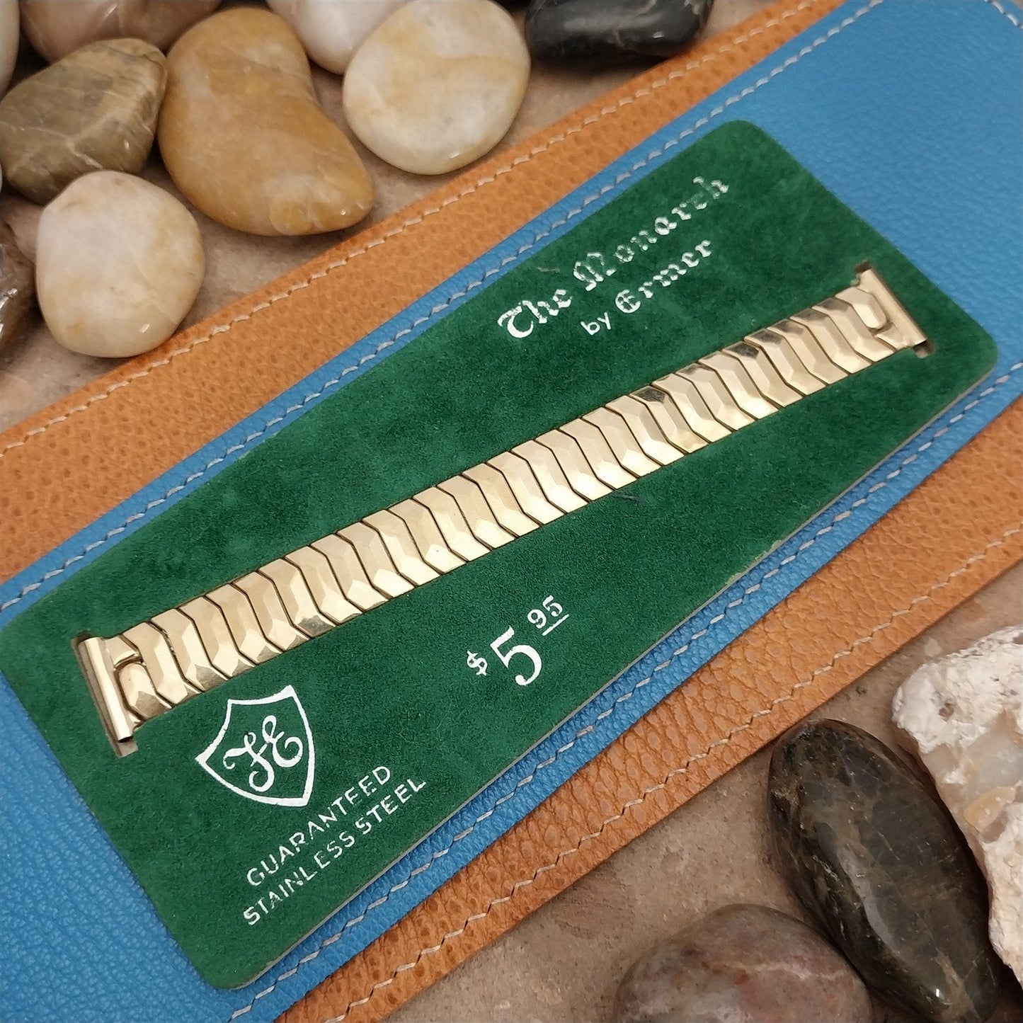 5/8" Gold-Filled Ermer The Monarch Stretch Unused 1950s nos Vintage Watch Band
