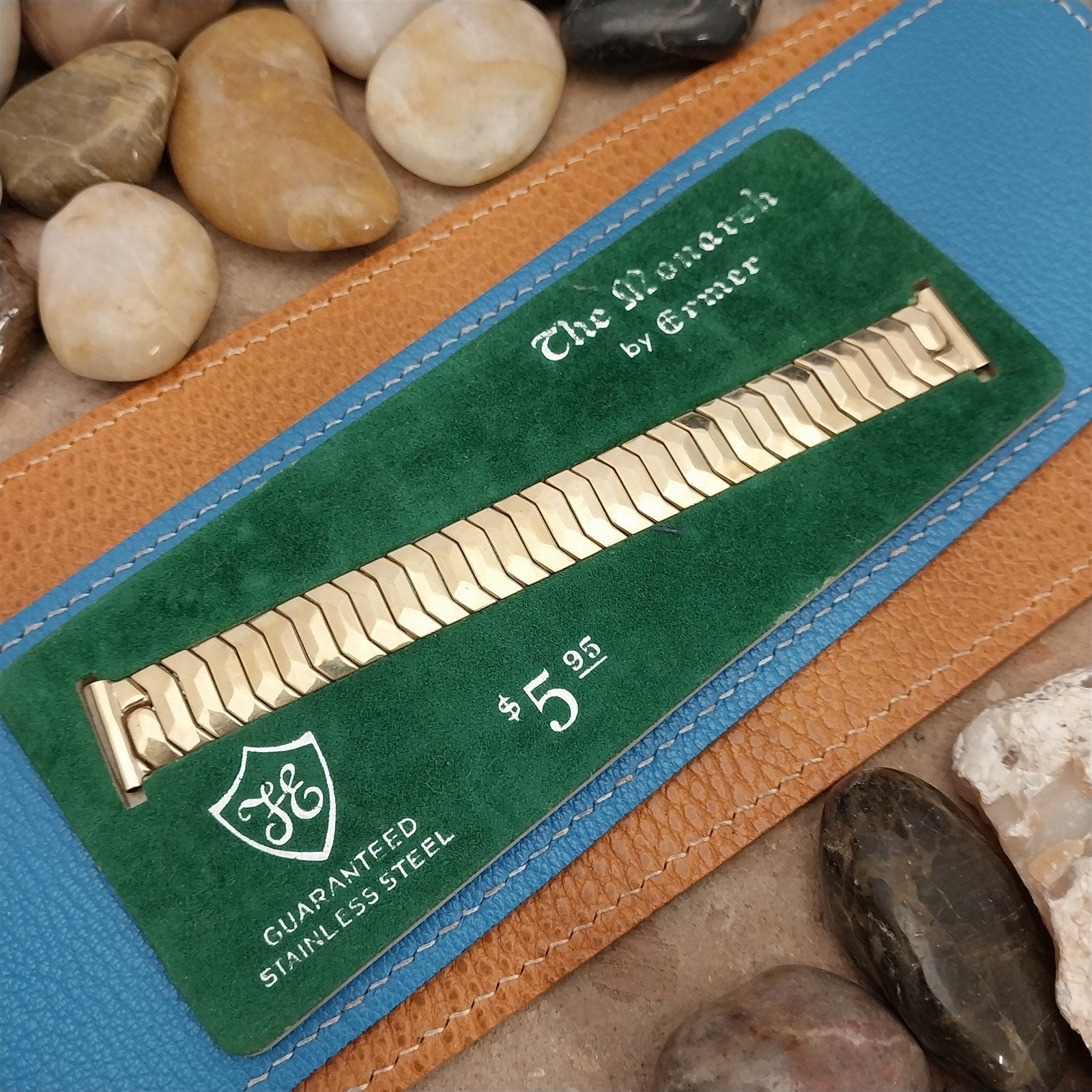 5/8" Gold-Filled Ermer The Monarch Stretch Unused 1950s nos Vintage Watch Band