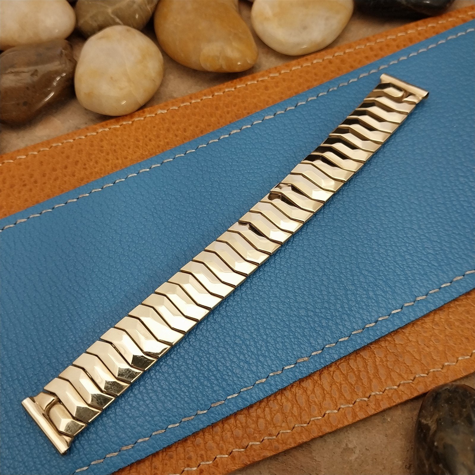 5/8" Gold-Filled Ermer The Monarch Stretch Unused 1950s nos Vintage Watch Band