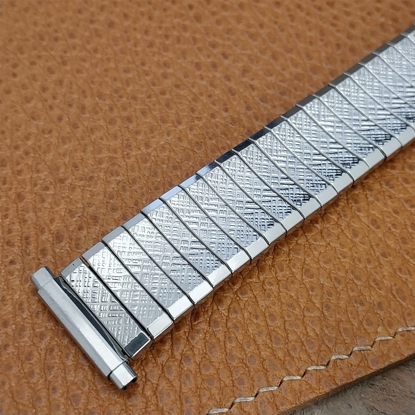 18mm 20mm 22mm Stainless Steel Expansion 5 7/8" Unused nos Vintage Watch Band