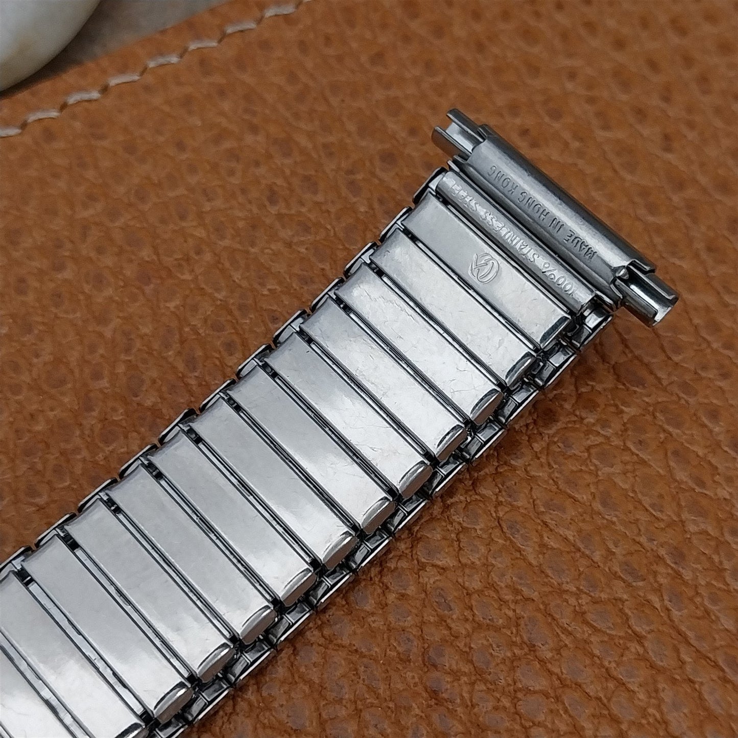 18mm 20mm 22mm Stainless Steel Expansion 5 7/8" Unused nos Vintage Watch Band