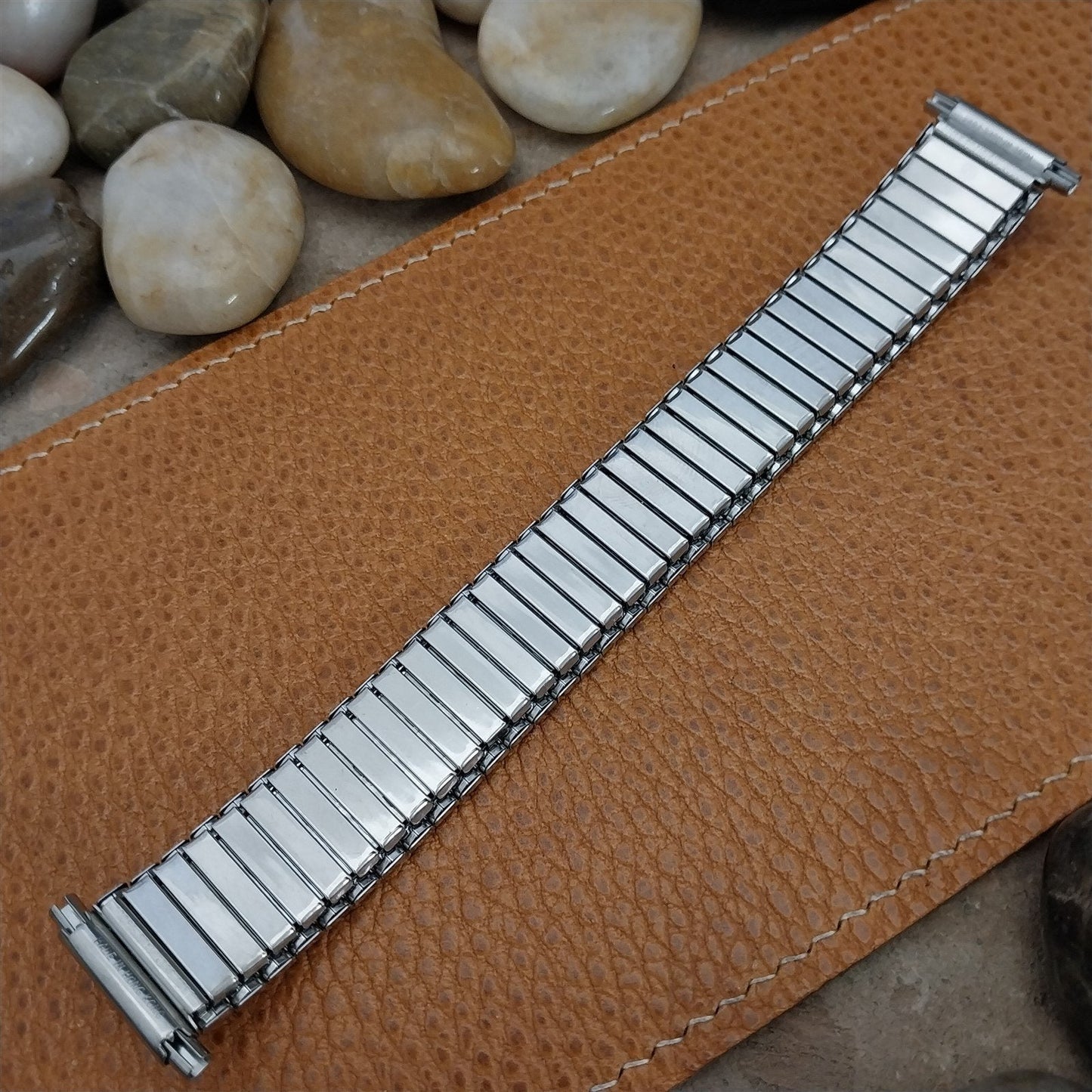 18mm 20mm 22mm Stainless Steel Expansion 5 7/8" Unused nos Vintage Watch Band