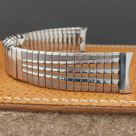 1963 Benrus 17.2mm Stainless Steel Whirlwind Baldwin Unused Vintage Watch Band