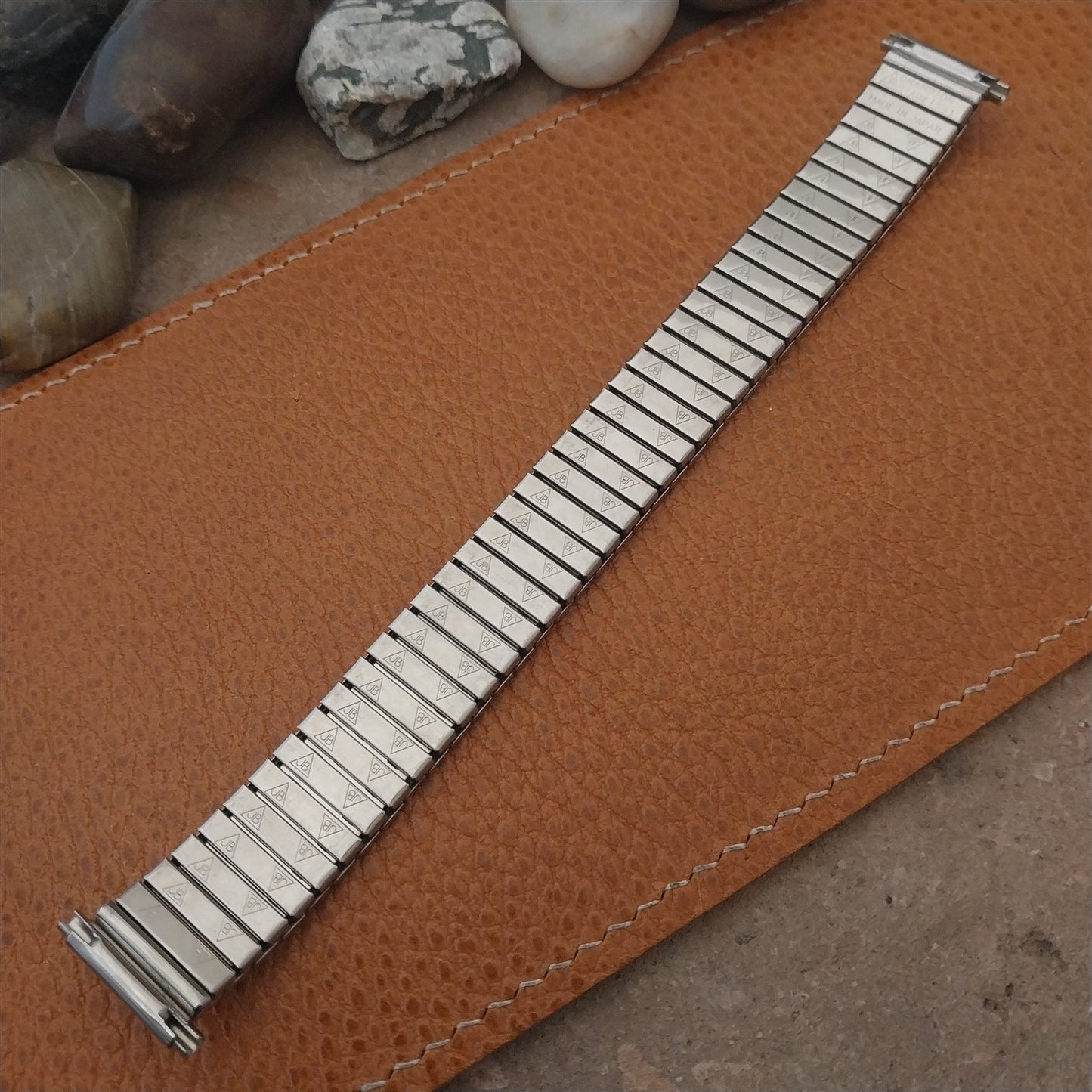 JB Champion Japan Stainless Steel 17mm 18mm 19mm Long 1970s Vintage Watch Band