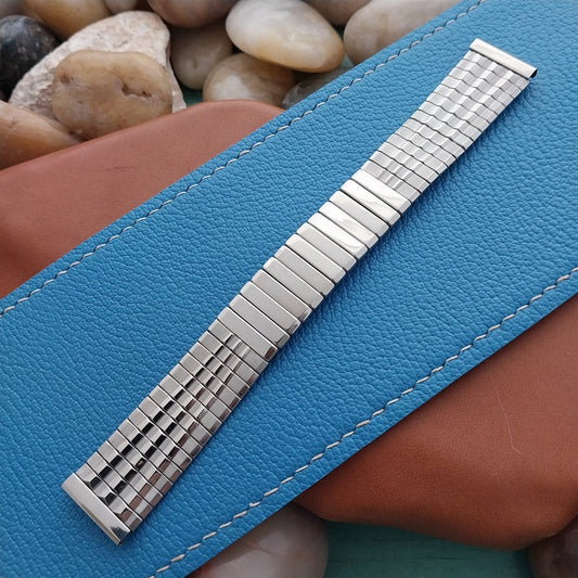 17.2mm Stainless Steel Straight-End Baldwin Unused 1960s Vintage Watch Band