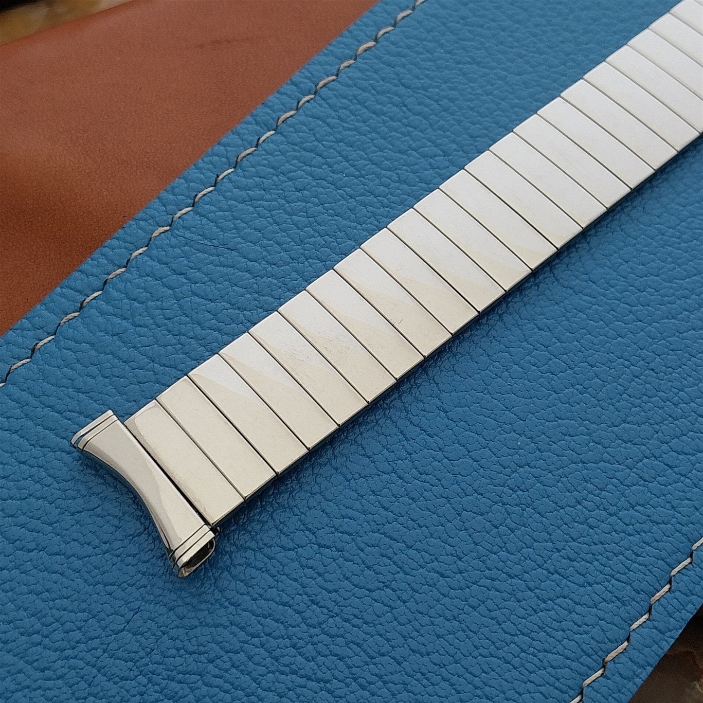 19mm 18mm UniFlex Stainless Steel Slim Expansion Unused 1960s Vintage Watch Band