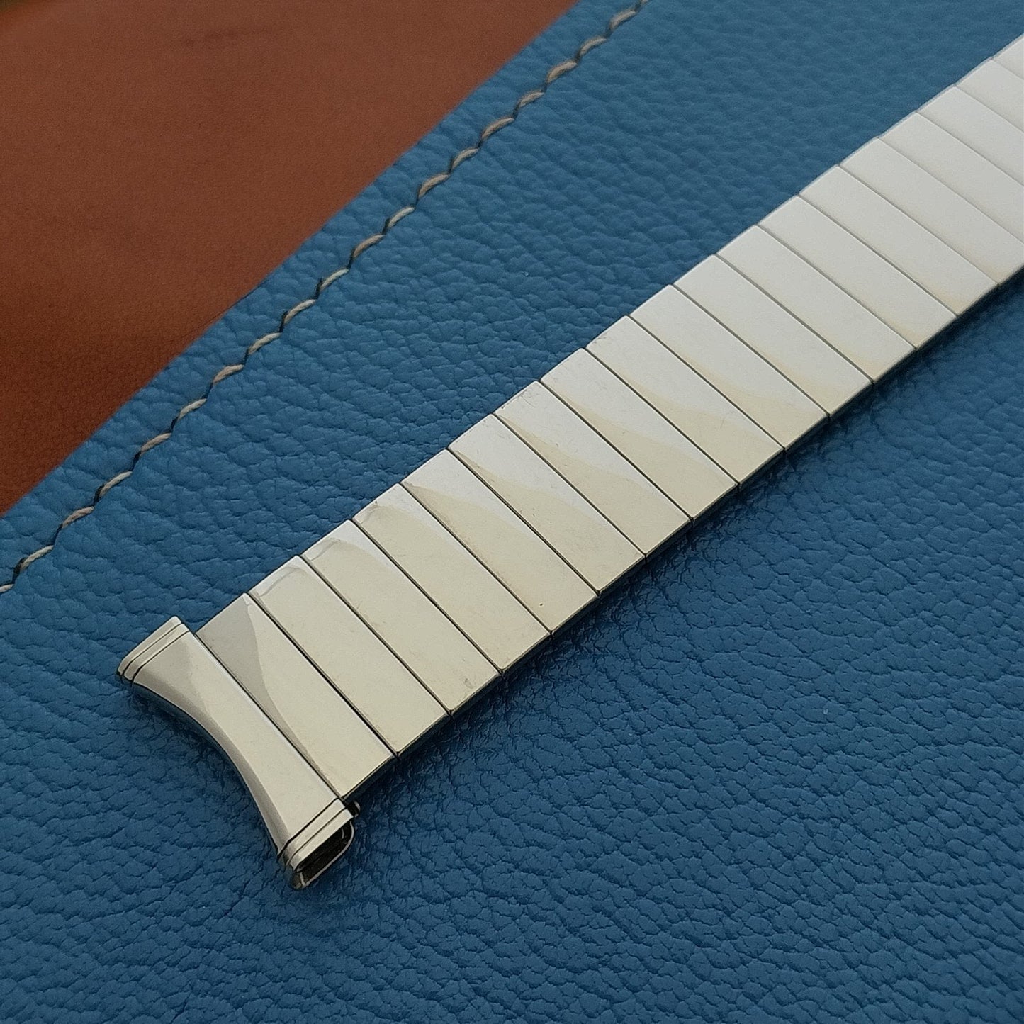 19mm 18mm UniFlex Stainless Steel Slim Expansion Unused 1960s Vintage Watch Band