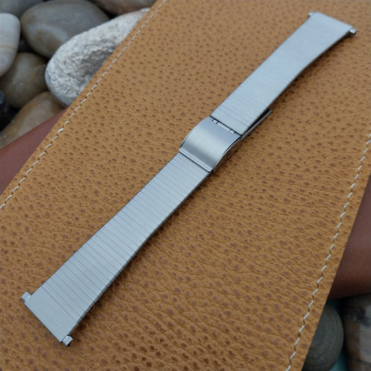 Vintage Bulova 17mm 18mm 20mm Stainless Steel Classic Unused 1970s Watch Band