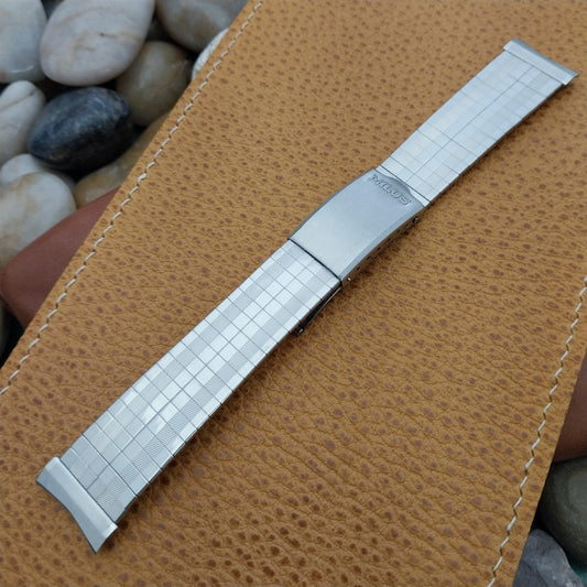19mm 18mm Milus Stainless Steel nos Unused Classic 1970s Vintage Watch Band