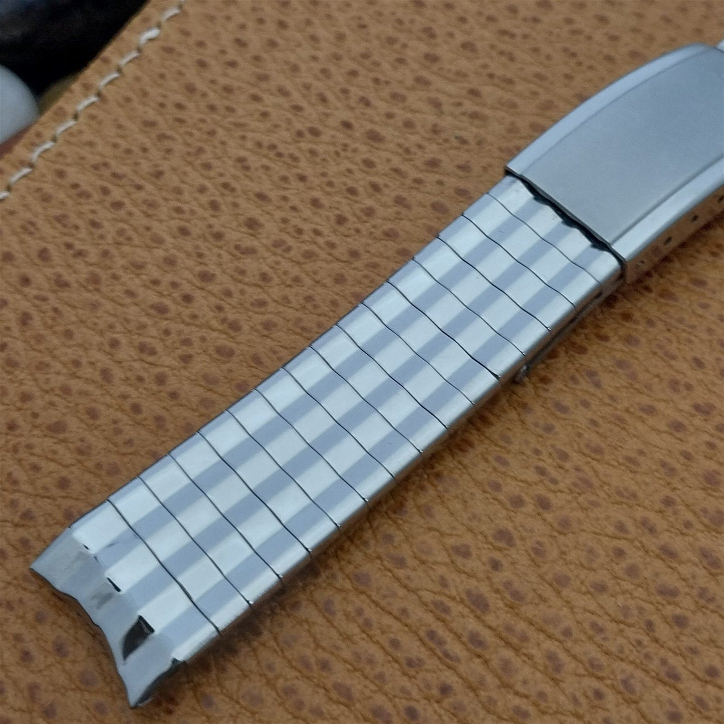 Vintage 17mm Movado Stainless Steel Classic nos Unused 1970s Watch Band