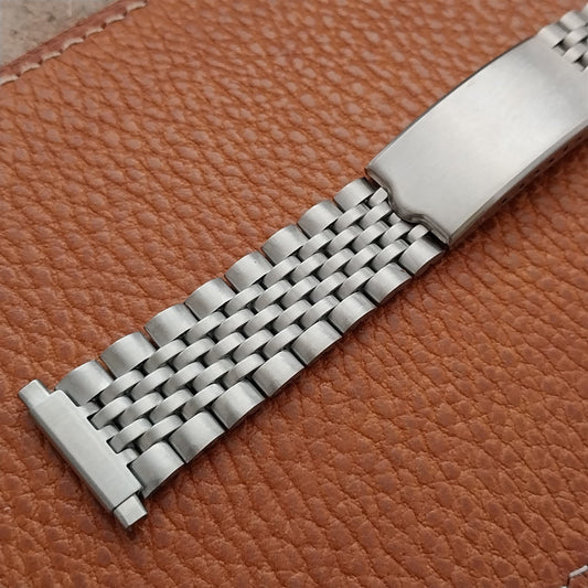 Vintage Stainless Steel Beads of Rice 18mm 19mm 20mm Unused Classic Watch Band