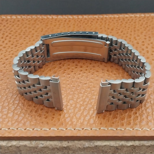Vintage Stainless Steel Beads of Rice 18mm 19mm 20mm Unused Classic Watch Band