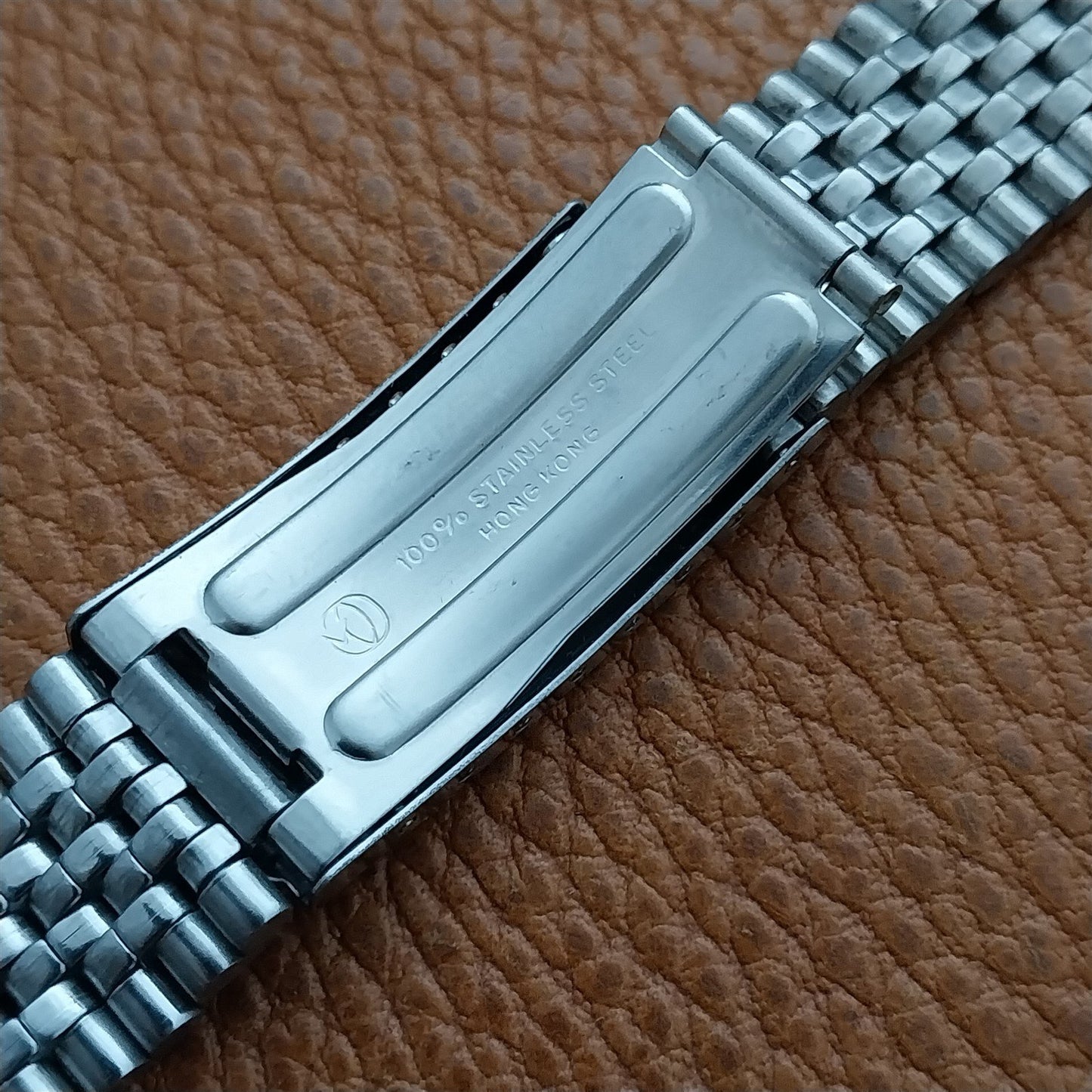 Vintage Stainless Steel Beads of Rice 18mm 19mm 20mm Unused Classic Watch Band