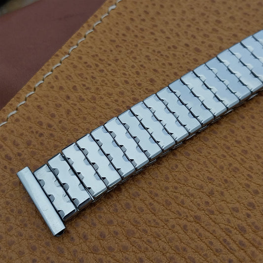 Long Duro-Flex USA Stainless Steel Stretch nos 1950s Unused Vintage Watch Band