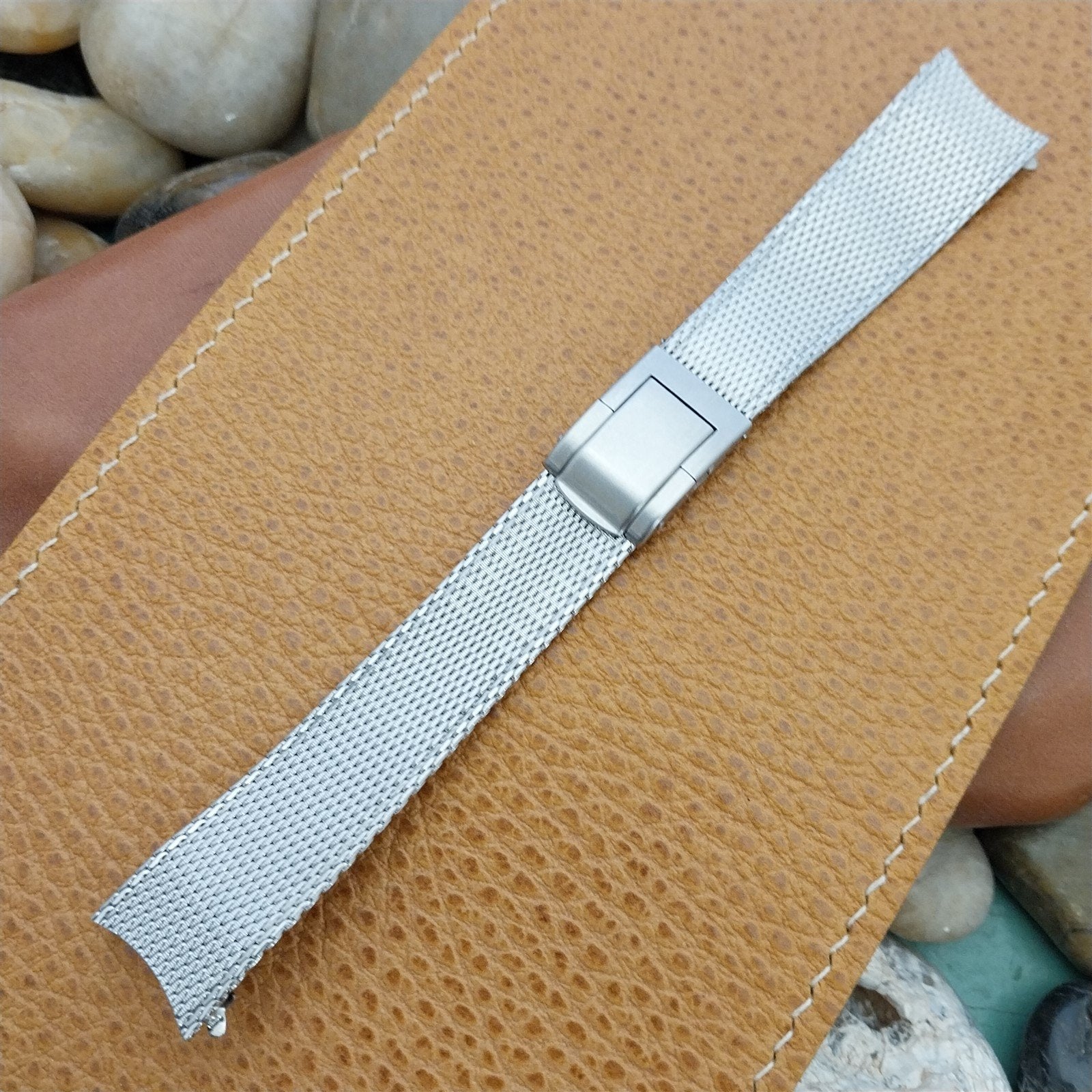 19mm Stainless Steel Mesh Kreisler Stelux 1960s Unused Vintage Watch Band