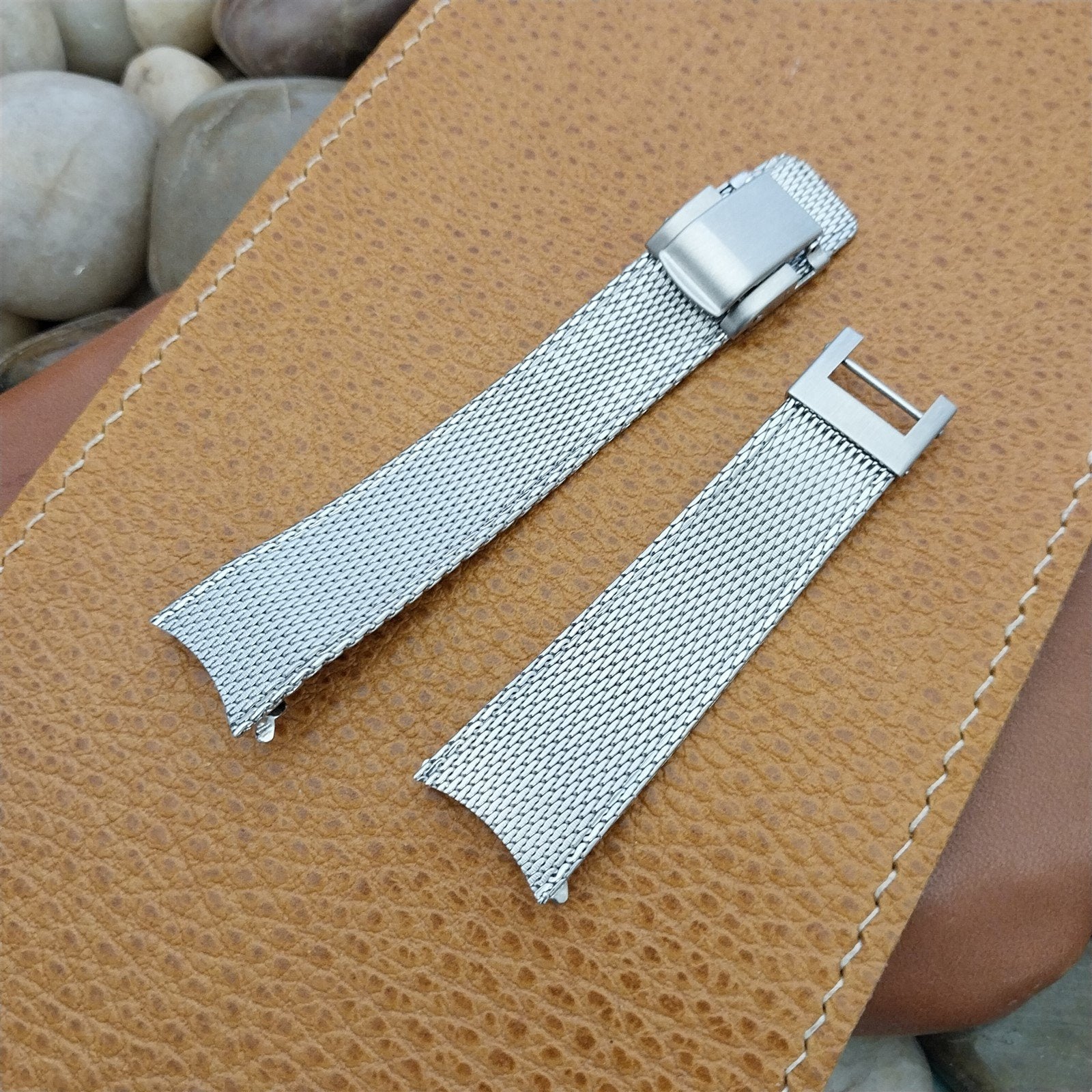 19mm Stainless Steel Mesh Kreisler Stelux 1960s Unused Vintage Watch Band
