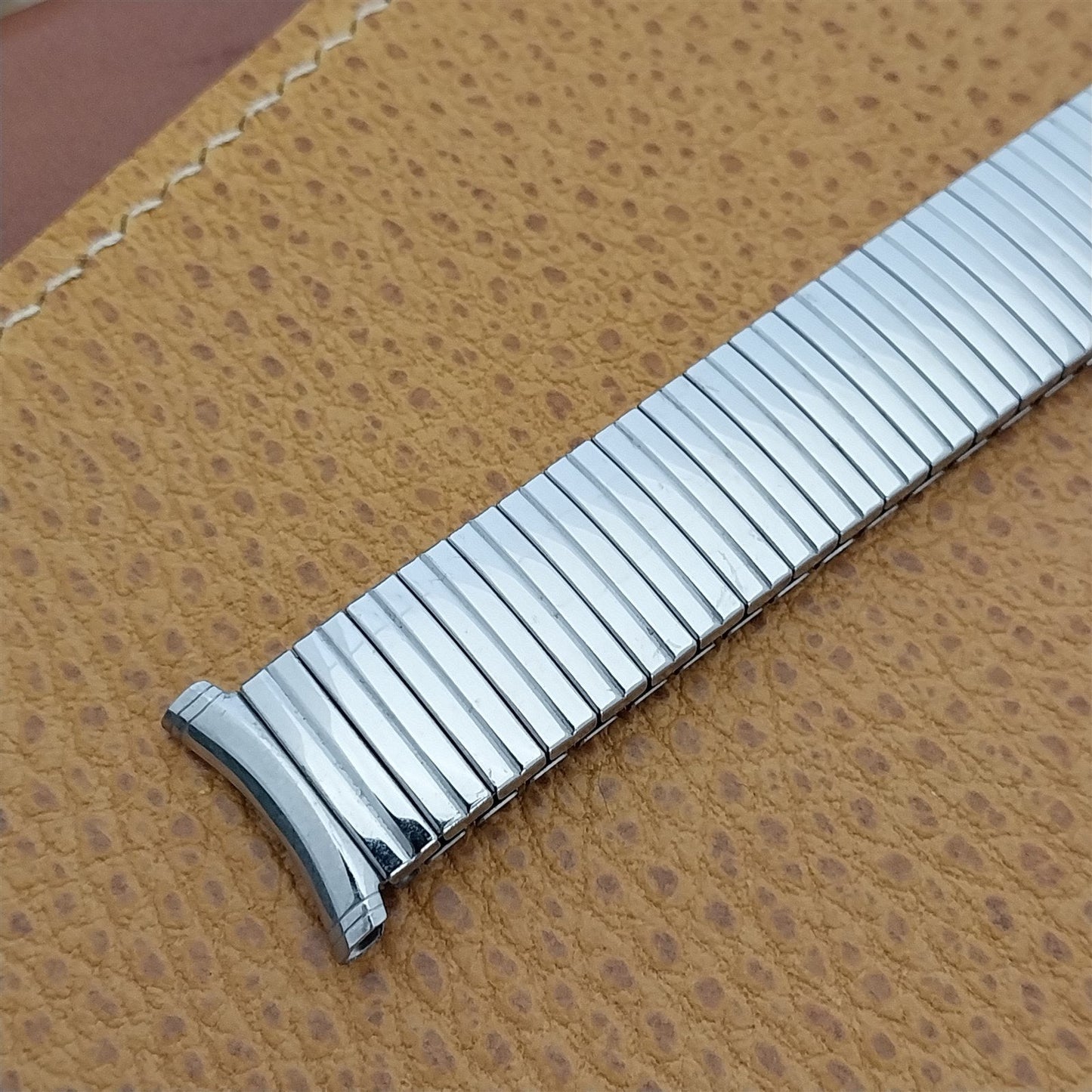 Speidel Linesman Long 1974/1975 Calendar Stainless Steel nos Vintage Watch Band