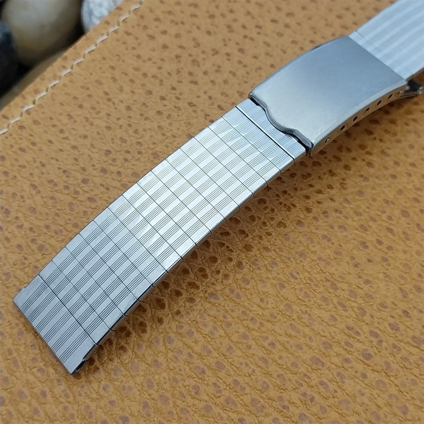 18mm Stainless Steel Deployment nos Unused 1970s Vintage Watch Band