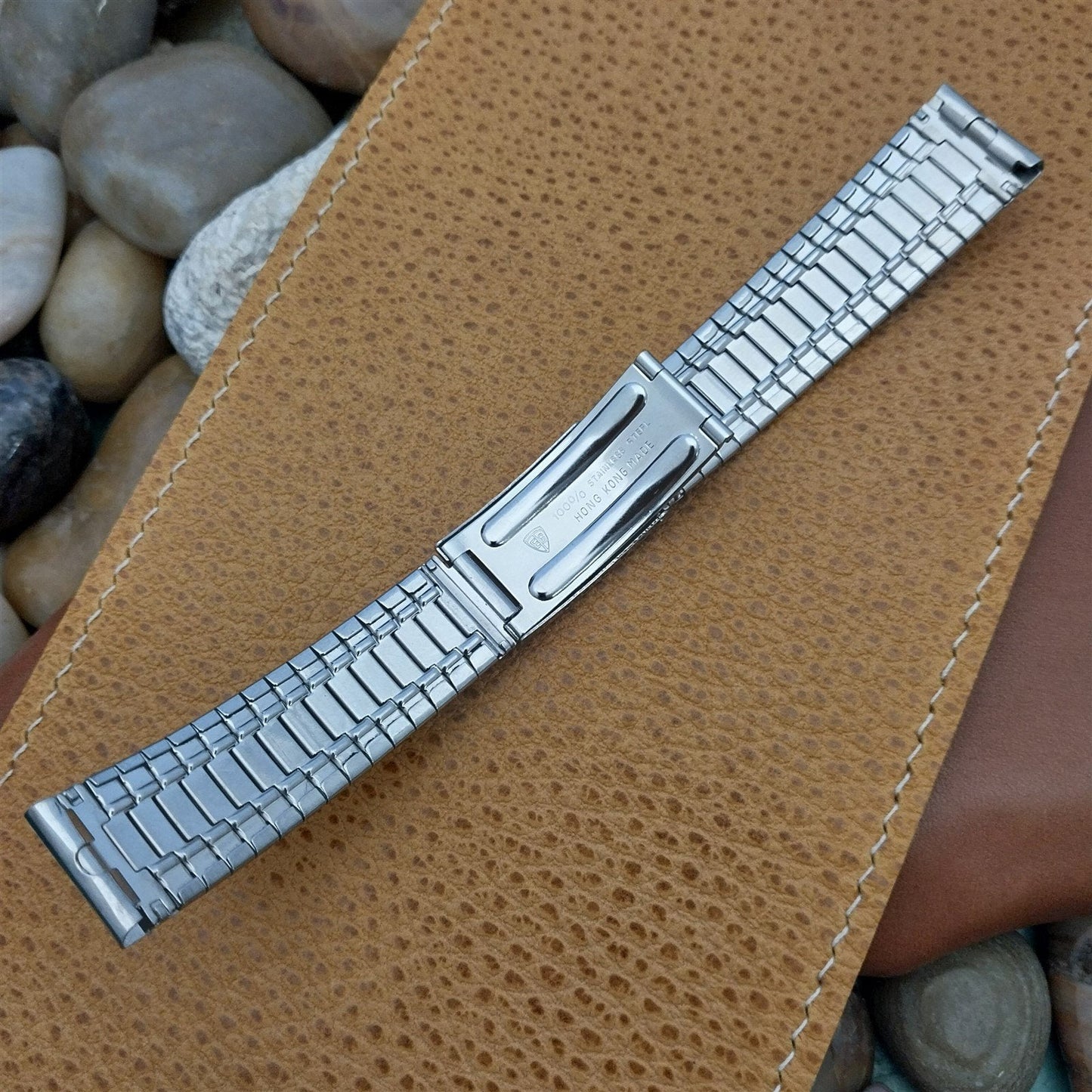 18mm Stainless Steel Deployment nos Unused 1970s Vintage Watch Band