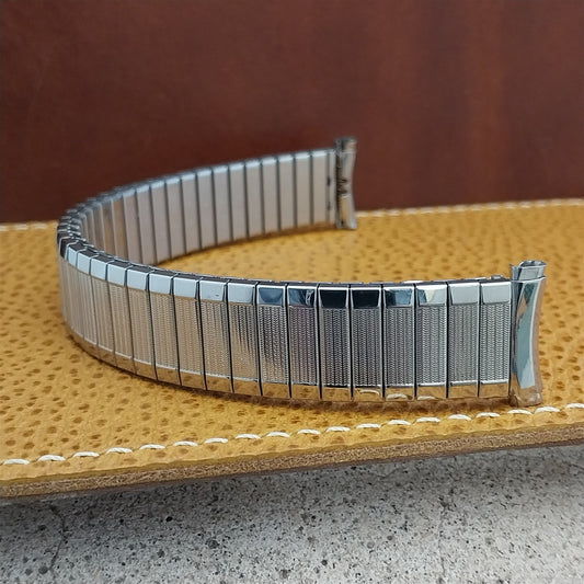 18mm 19mm Long Speidel Aquarius Stainless Steel Unused nos Vintage Watch Band