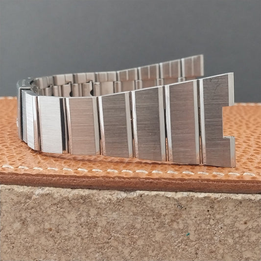 Vintage Quartzmatic LCD Stainless Steel NOS Classic 1970s Unused Watch Band