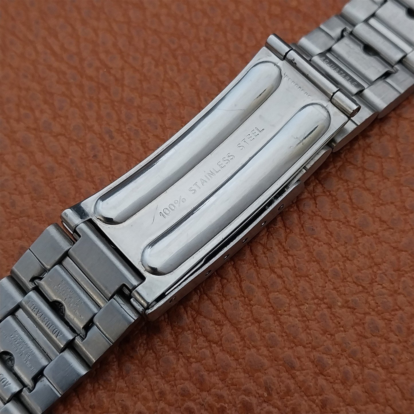 Vintage Quartzmatic LCD Stainless Steel NOS Classic 1970s Unused Watch Band