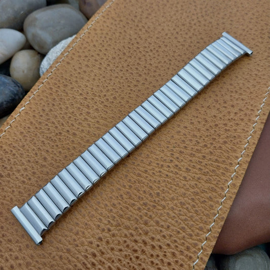 19mm 18mm 17mm 16mm Stainless Steel Toby Unused nos 1970s Vintage Watch Band