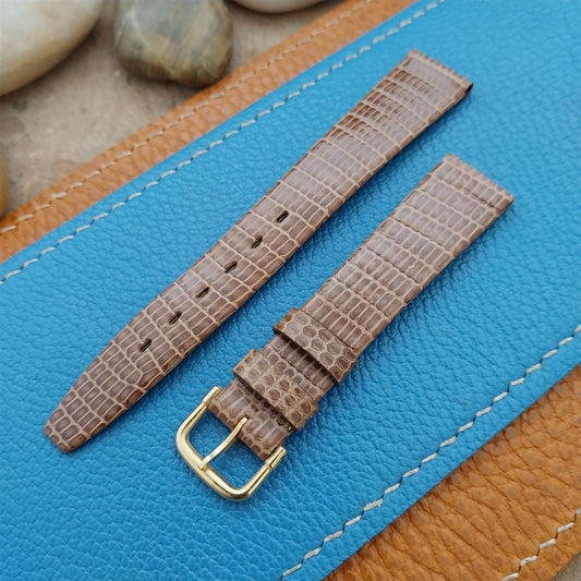14mm 9/16" Kalbe French Lizard Tapered 14/12 nos Unused Vintage Watch Band
