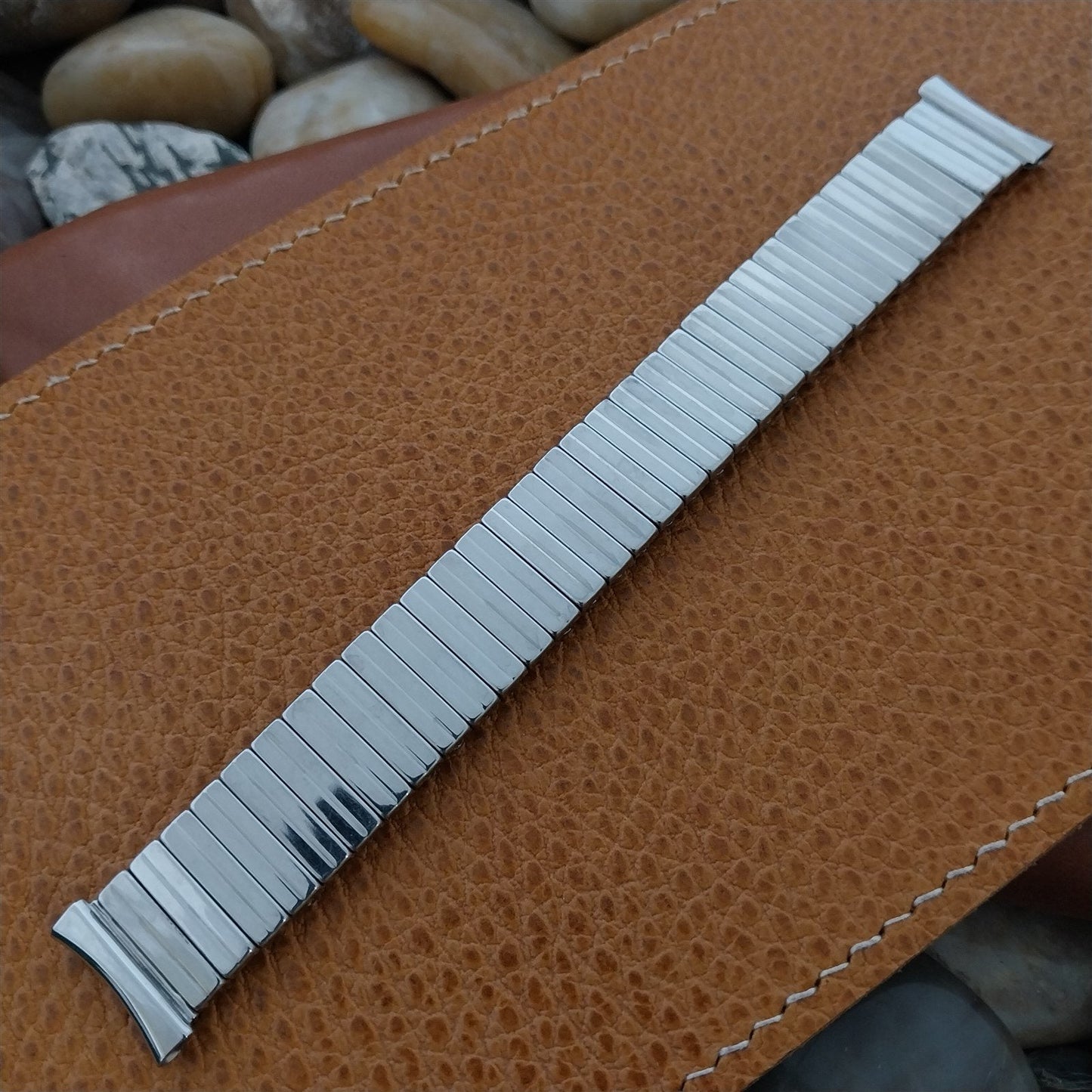 11/16" Scott Stainless Steel Stretch Expansion Unused 1970s Vintage Watch Band