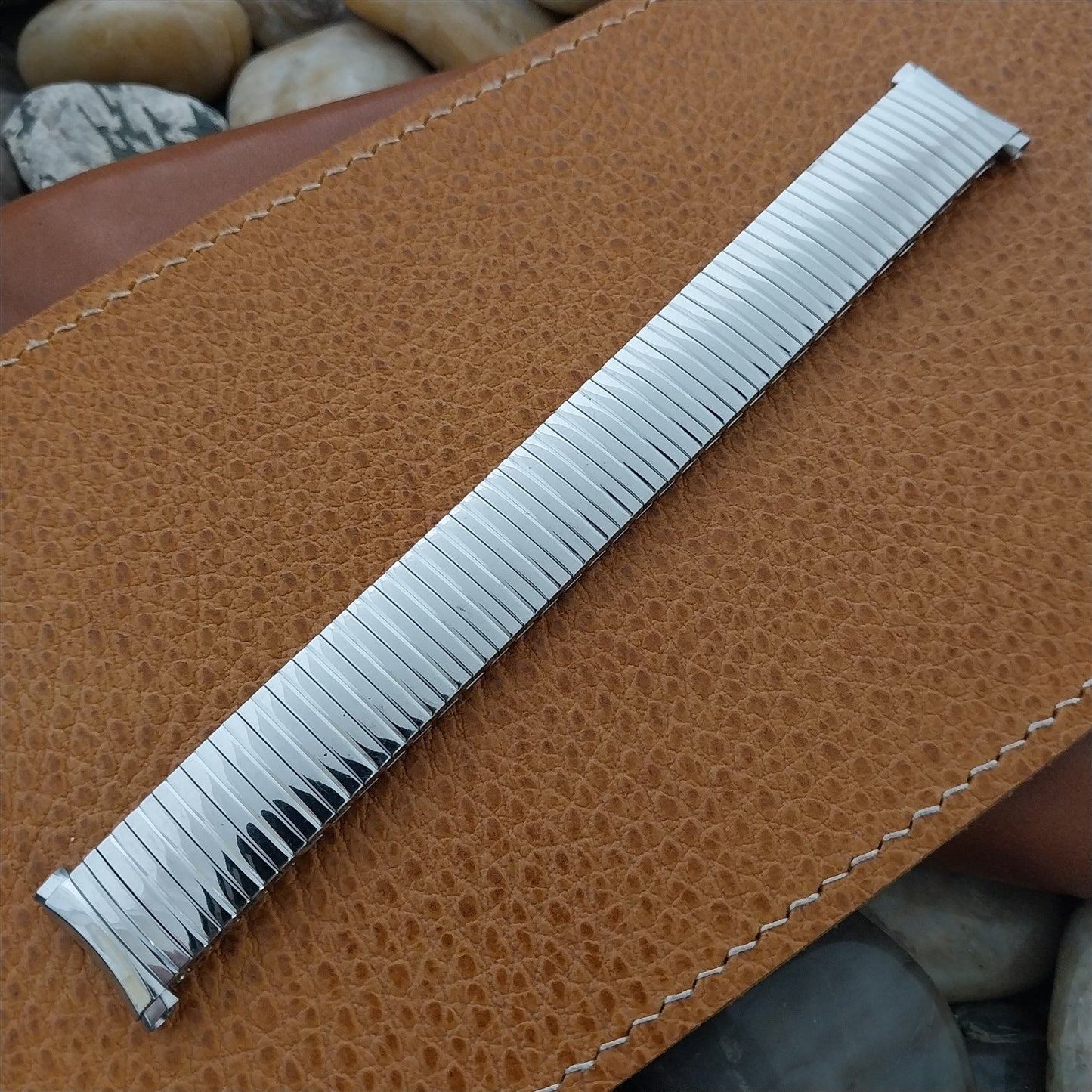 19mm 18mm Stainless Steel Speidel Linesman nos Unused 1970s Vintage Watch Band