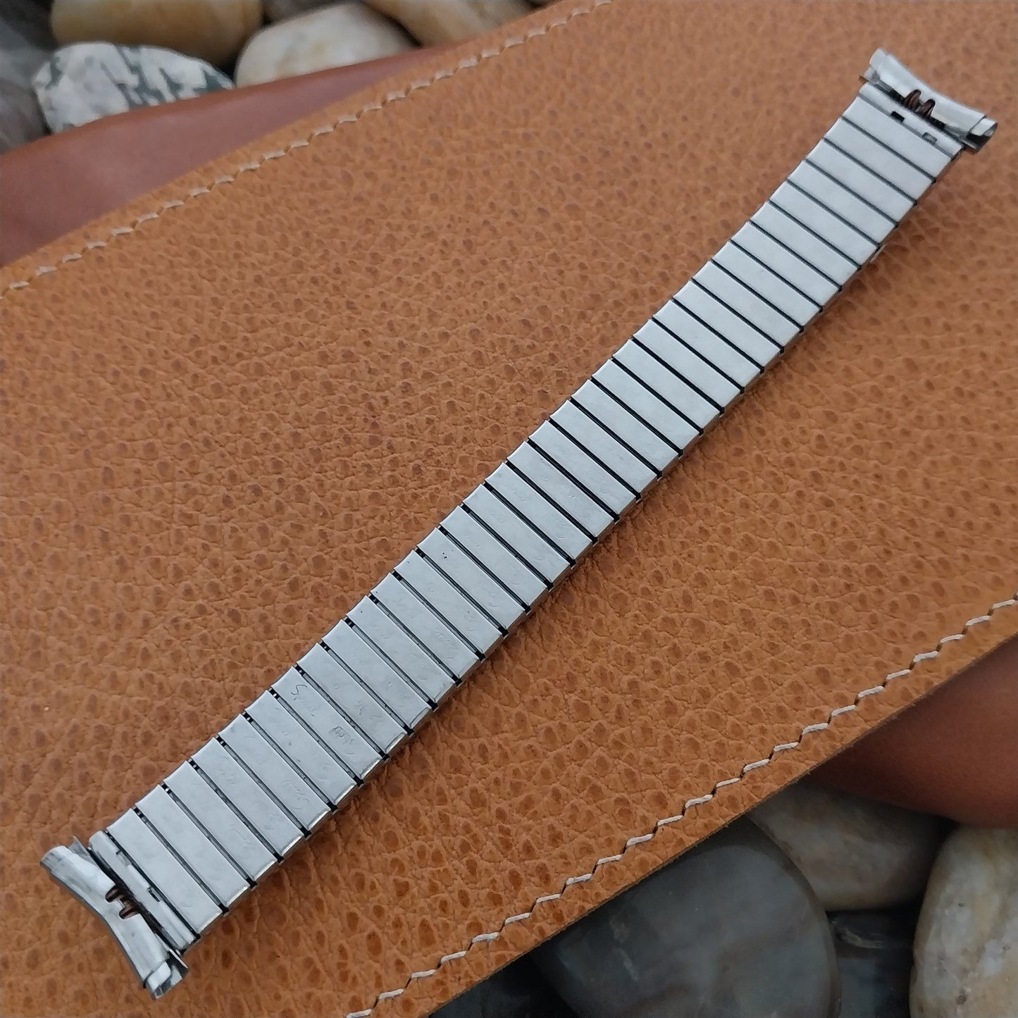 19mm 18mm Stainless Steel Speidel Linesman nos Unused 1970s Vintage Watch Band