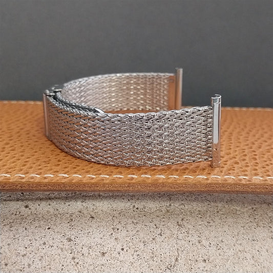 22mm 20mm Stainless Steel Mesh Kestenmade Unused 1960s-1970s Vintage Watch Band