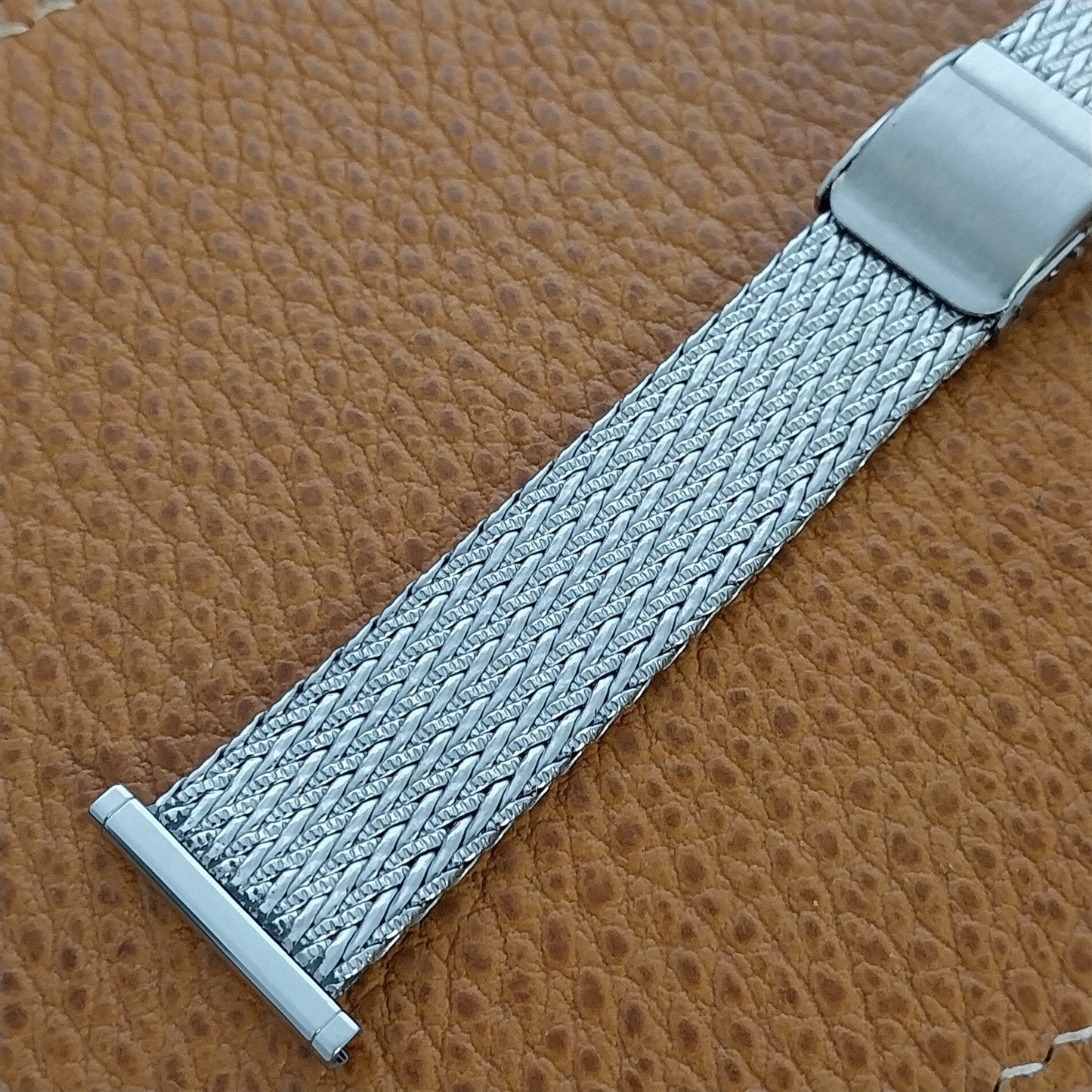 22mm 20mm Stainless Steel Mesh Kestenmade Unused 1960s-1970s Vintage Watch Band