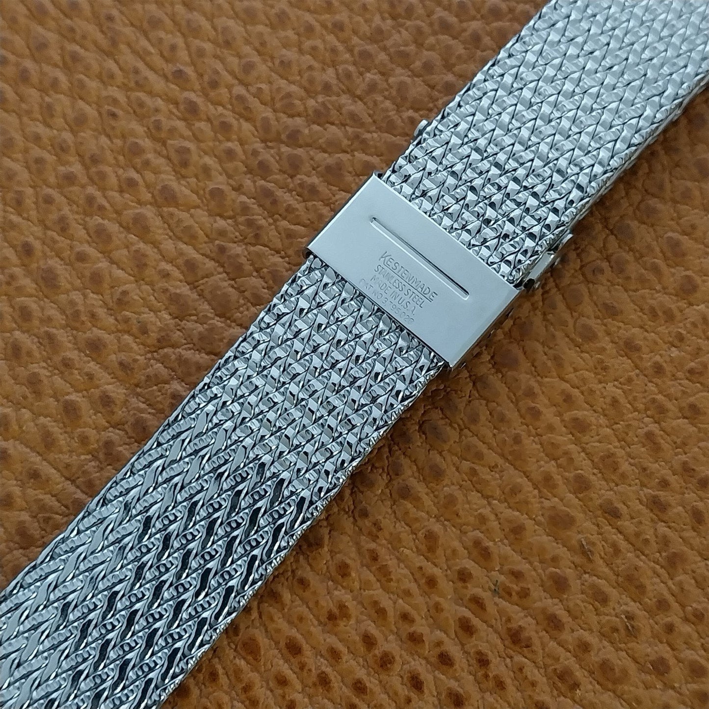 22mm 20mm Stainless Steel Mesh Kestenmade Unused 1960s-1970s Vintage Watch Band