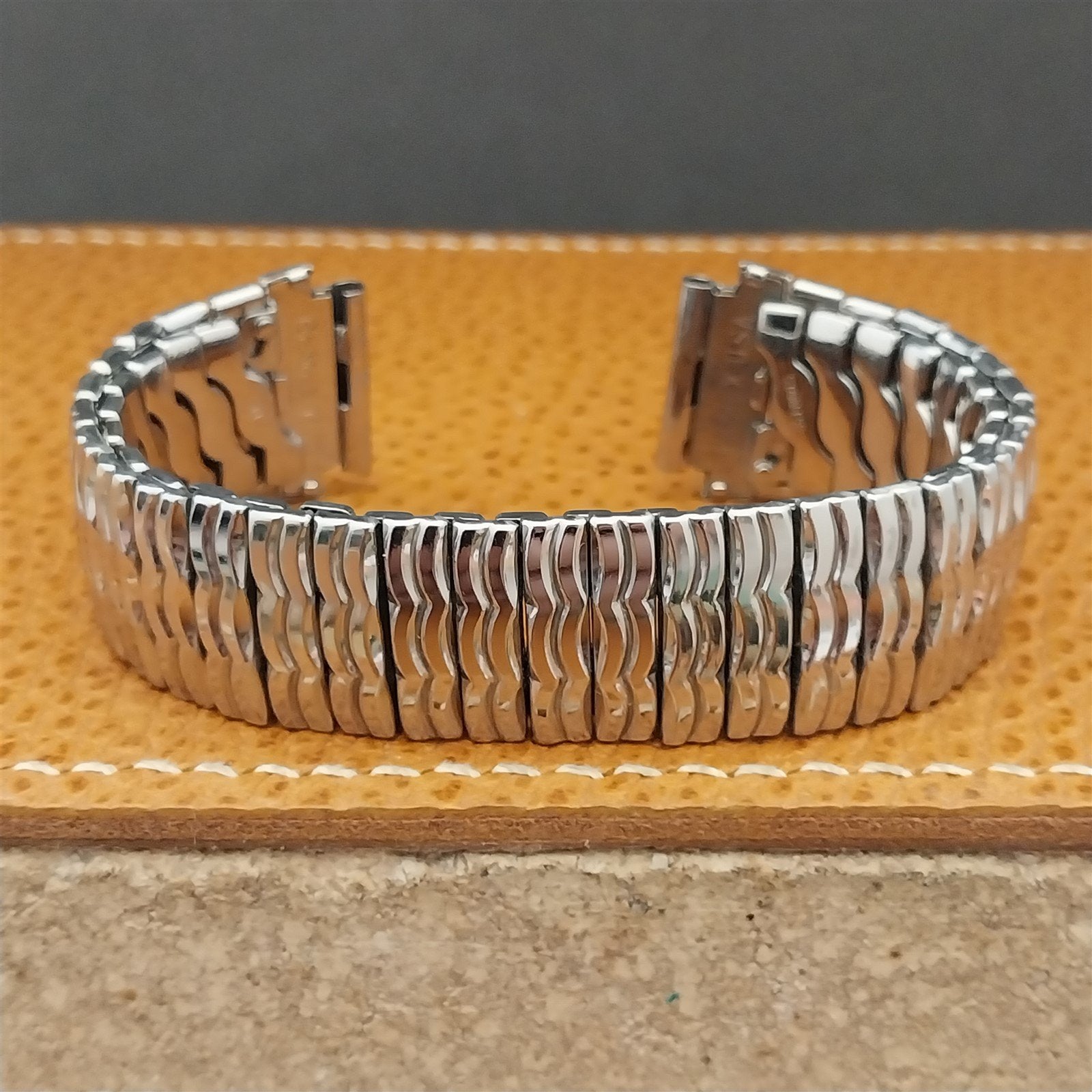 Vintage 16mm Gemex Brigand Stainless Steel Expansion Unused nos 1950s Watch Band