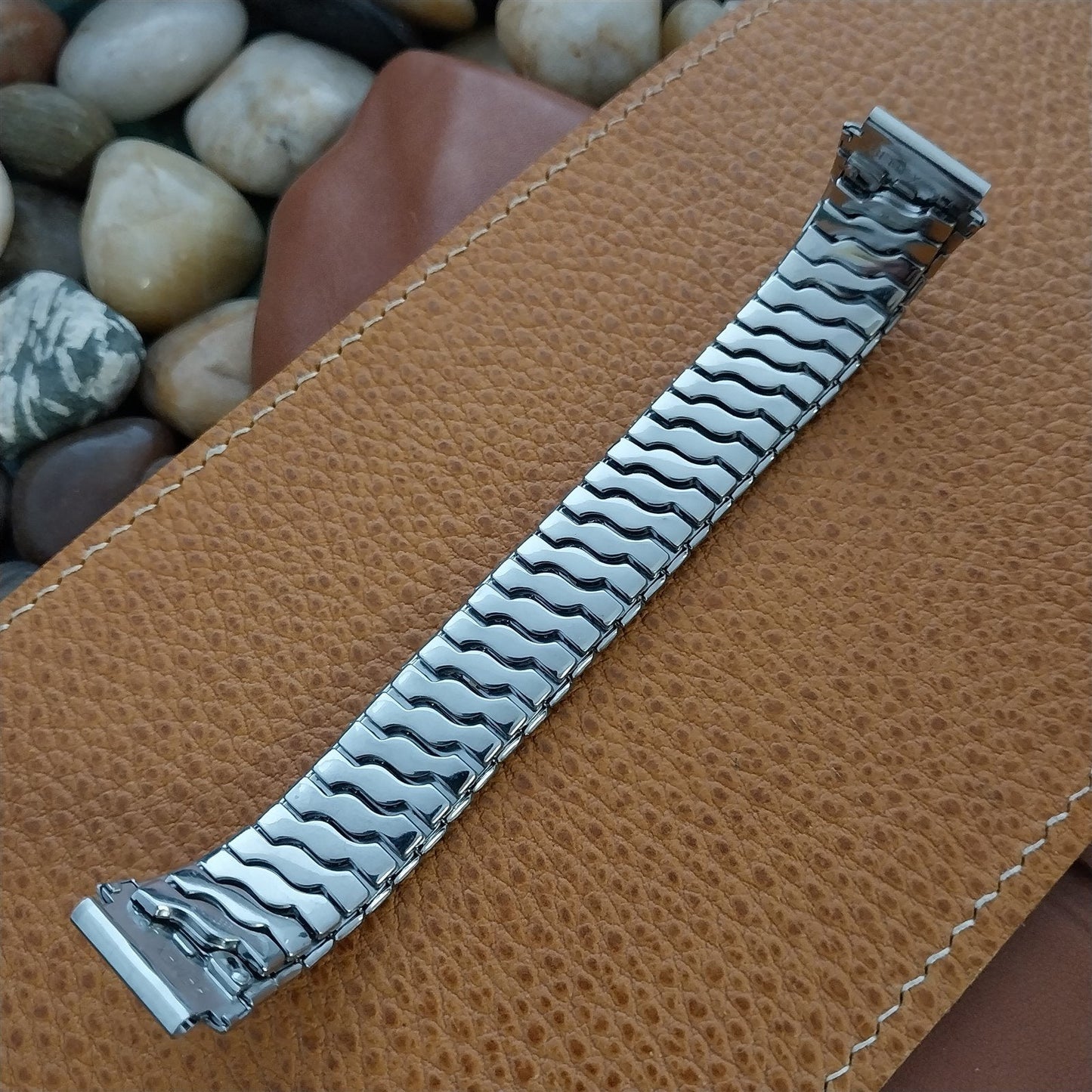 16mm Gemex Brigand Stainless Steel Expansion Unused nos 1950s Vintage Watch Band