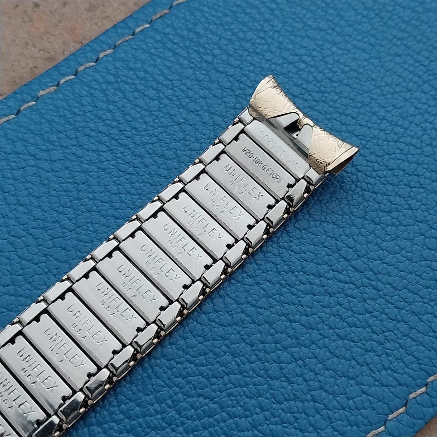 Vintage 1960s Watch Band 17.2mm Unused 10k Gold-Filled Uniflex Slim Expansion