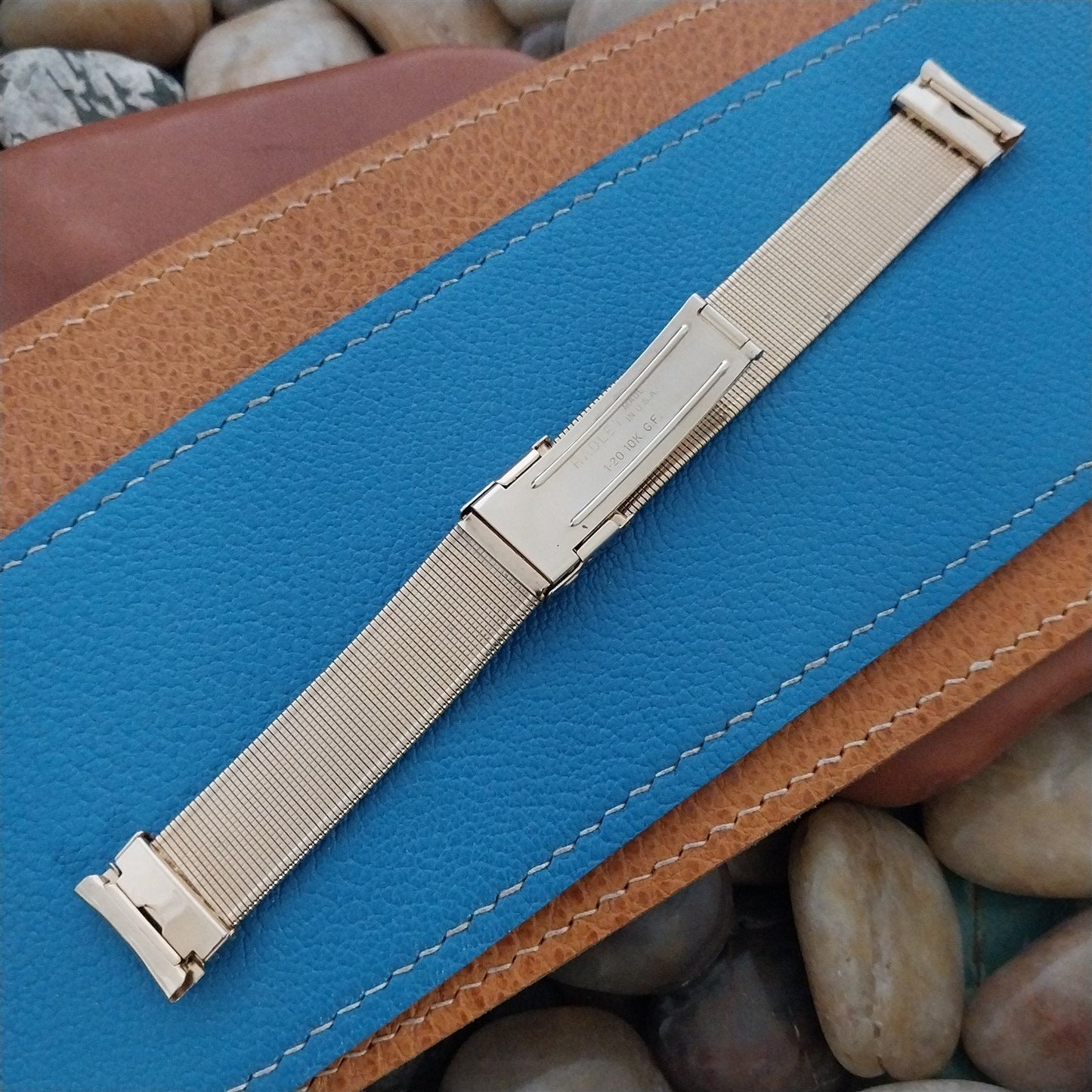 17mm 10K Yellow Gold-Filled Hadley Elgin Unused Vintage Watch Band