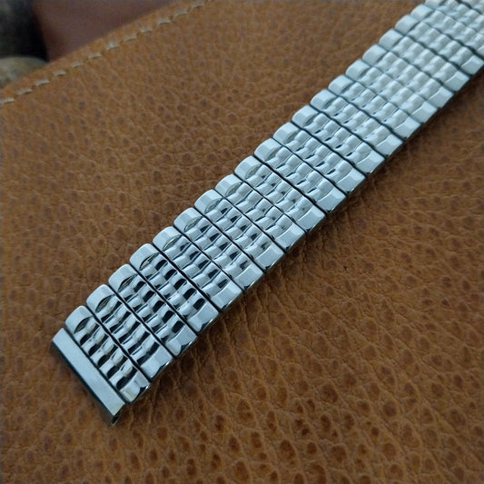 5/8" Baldwin Wide Stainless Steel Expansion Unused nos 1960s Vintage Watch Band