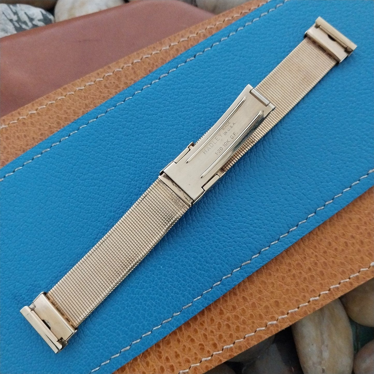 17.2mm 10K Gold-Filled Elgin Hadley Newport MCM 1950s Unused Vintage Watch Band