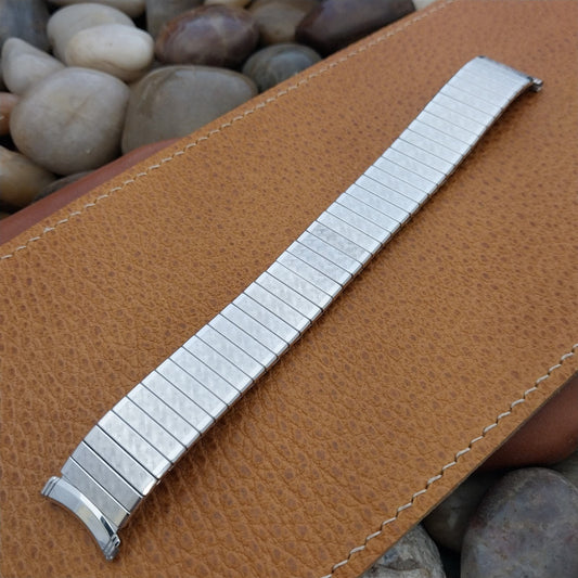 Kreisler USA 10k White Gold-Filled Long Expansion Vintage Watch Band 19mm 18mm