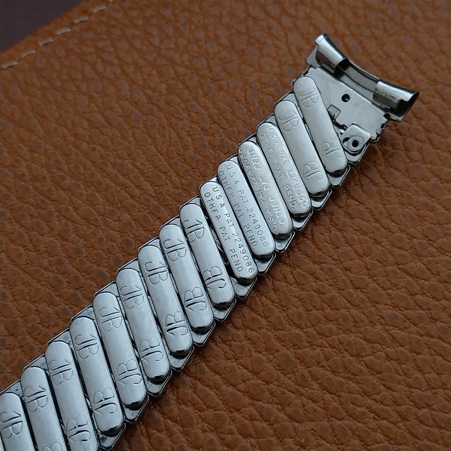 Vintage 19mm 18mm Stainless Steel JB Champion Unused Classic 1950s Watch Band