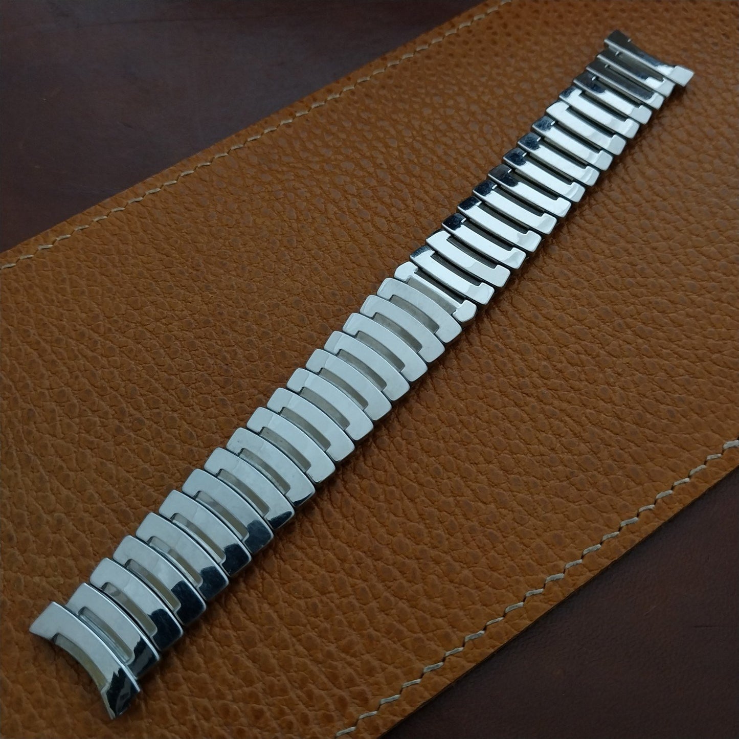 Vintage 19mm 18mm Stainless Steel JB Champion Unused Classic 1950s Watch Band