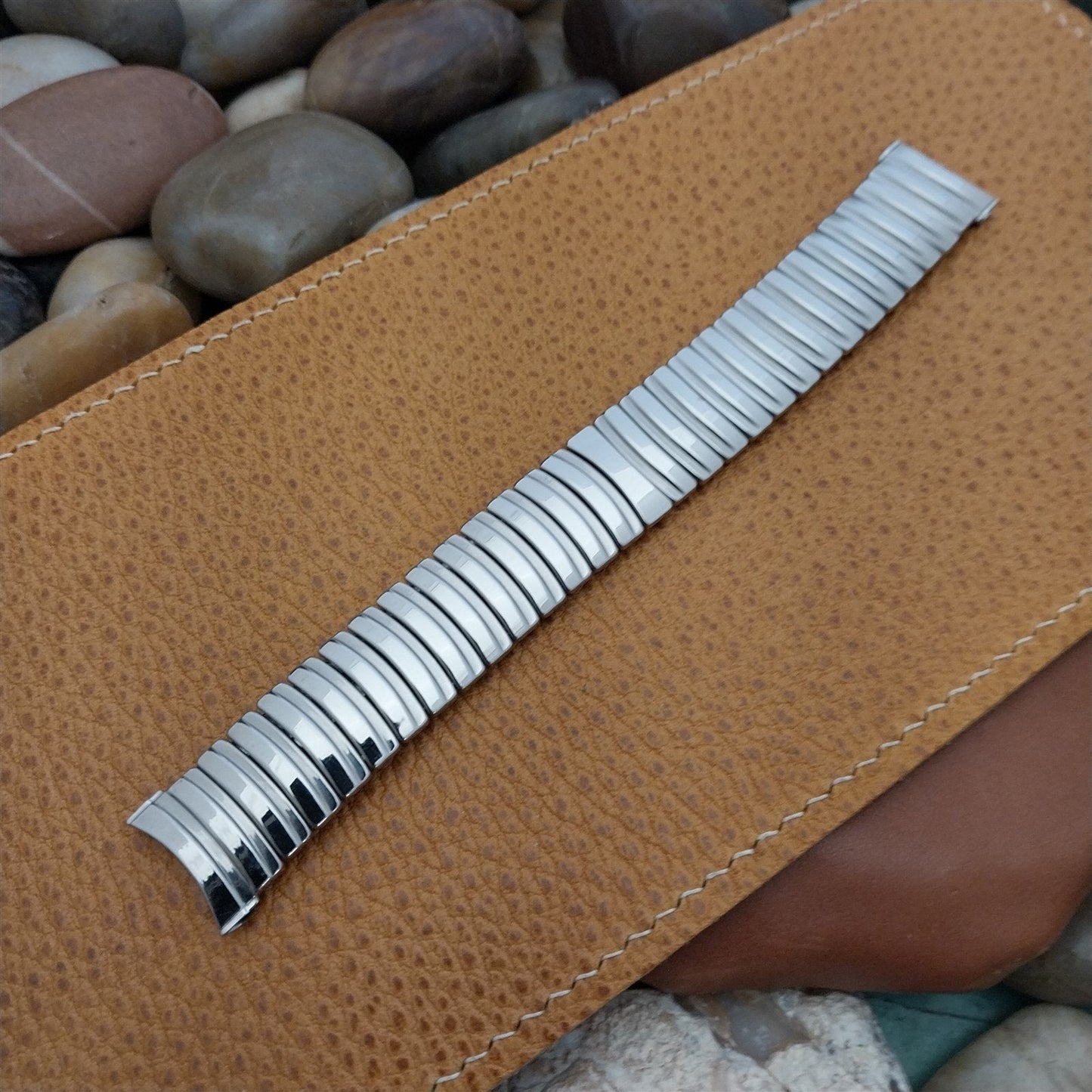 19mm 18mm JB Champion 18-8 Stainless Steel nos Unused 1950s Vintage Watch Band