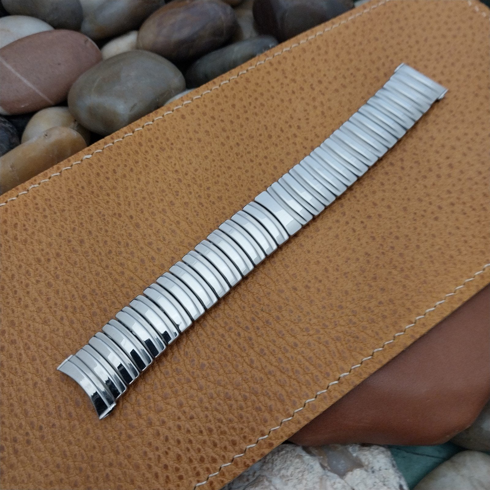 19mm 18mm JB Champion 18-8 Stainless Steel nos Unused 1950s Vintage Watch Band