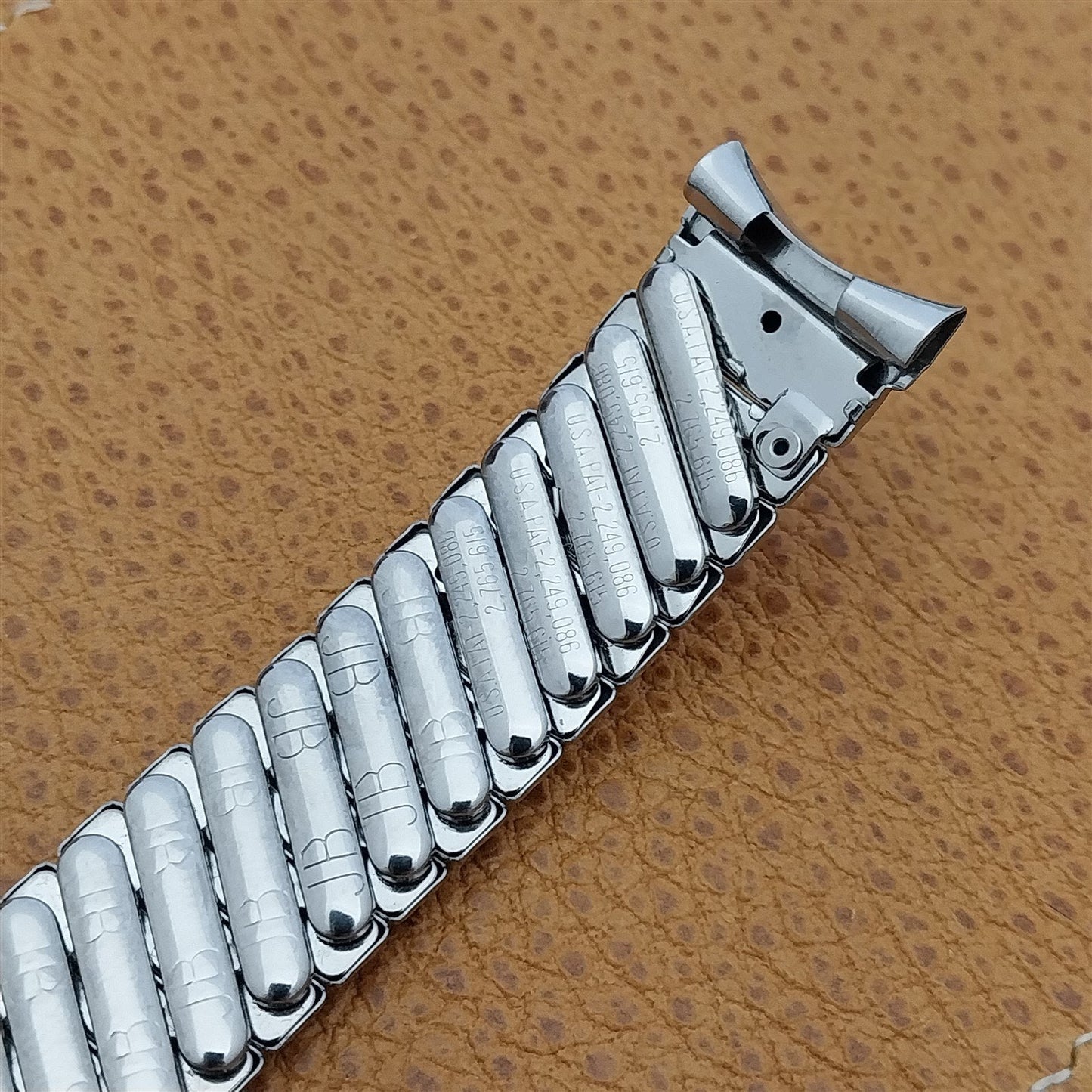 19mm 18mm JB Champion 18-8 Stainless Steel nos Unused 1950s Vintage Watch Band