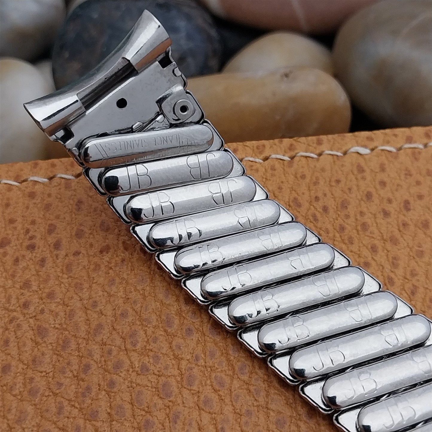 19mm 18mm JB Champion 18-8 Stainless Steel nos Unused 1950s Vintage Watch Band